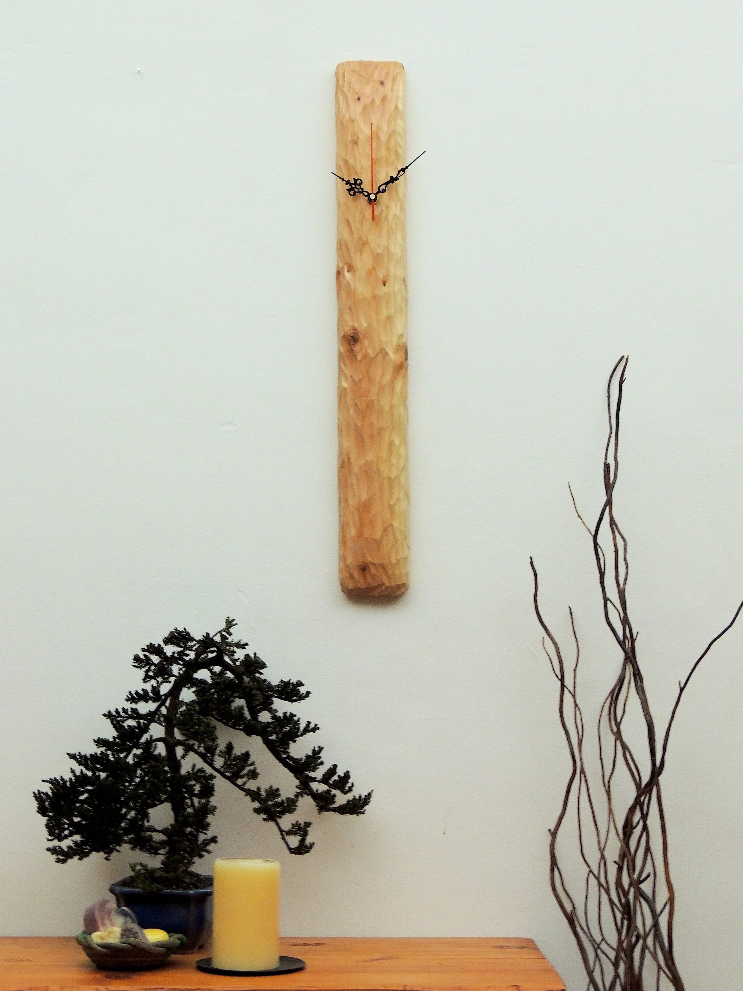 Textured Wood Clock Art - Stanley 0001 — Korzen Designs